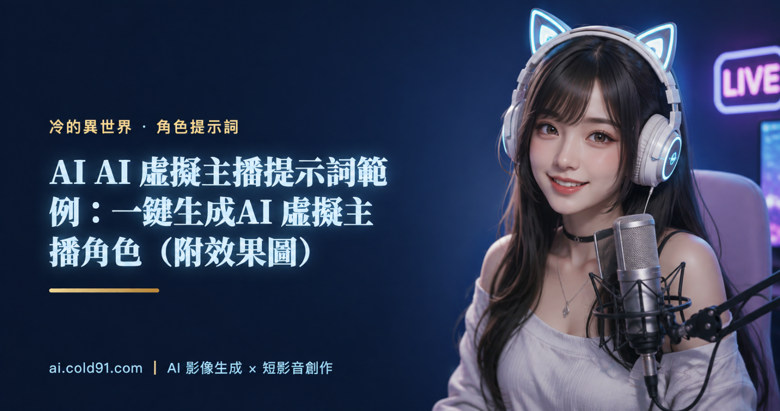 AI 虛擬主播