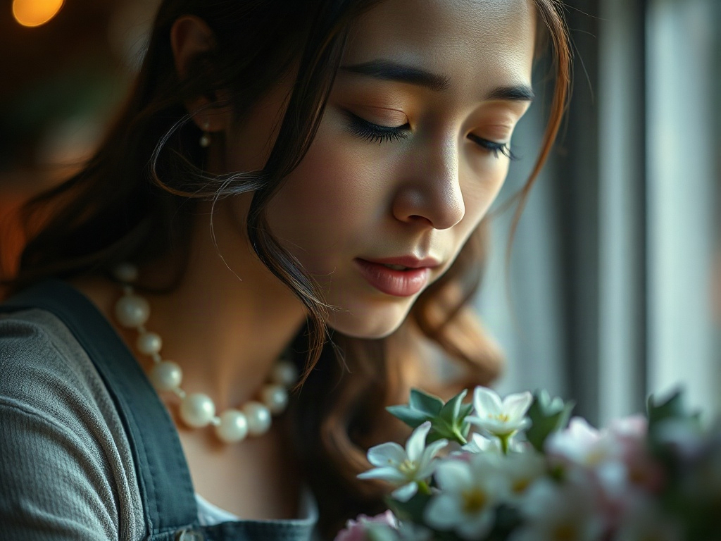 AI 女花藝師提示詞：一段生出理想的女花藝師角色