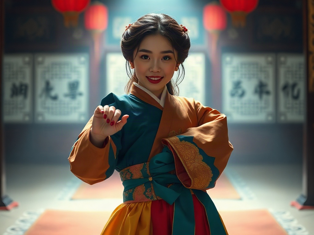 AI 韓服少女提示詞：一段生出理想的韓服少女角色