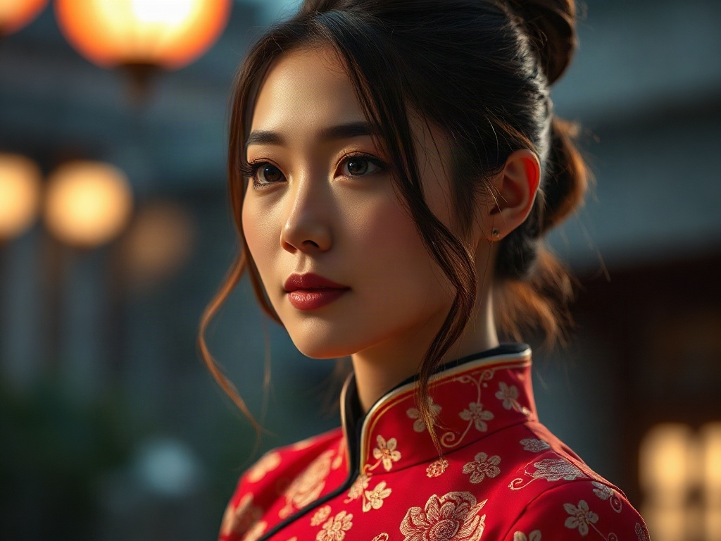 AI 改良旗袍女提示詞：一段生出理想的改良旗袍女角色