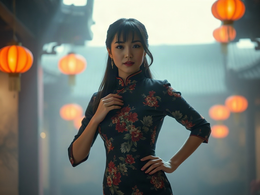 AI 改良旗袍女提示詞：一段生出理想的改良旗袍女角色