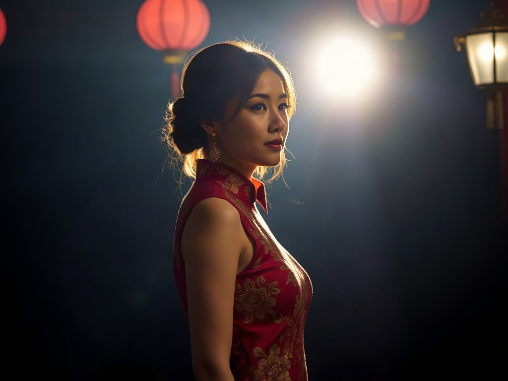 AI 改良旗袍女提示詞：一段生出理想的改良旗袍女角色
