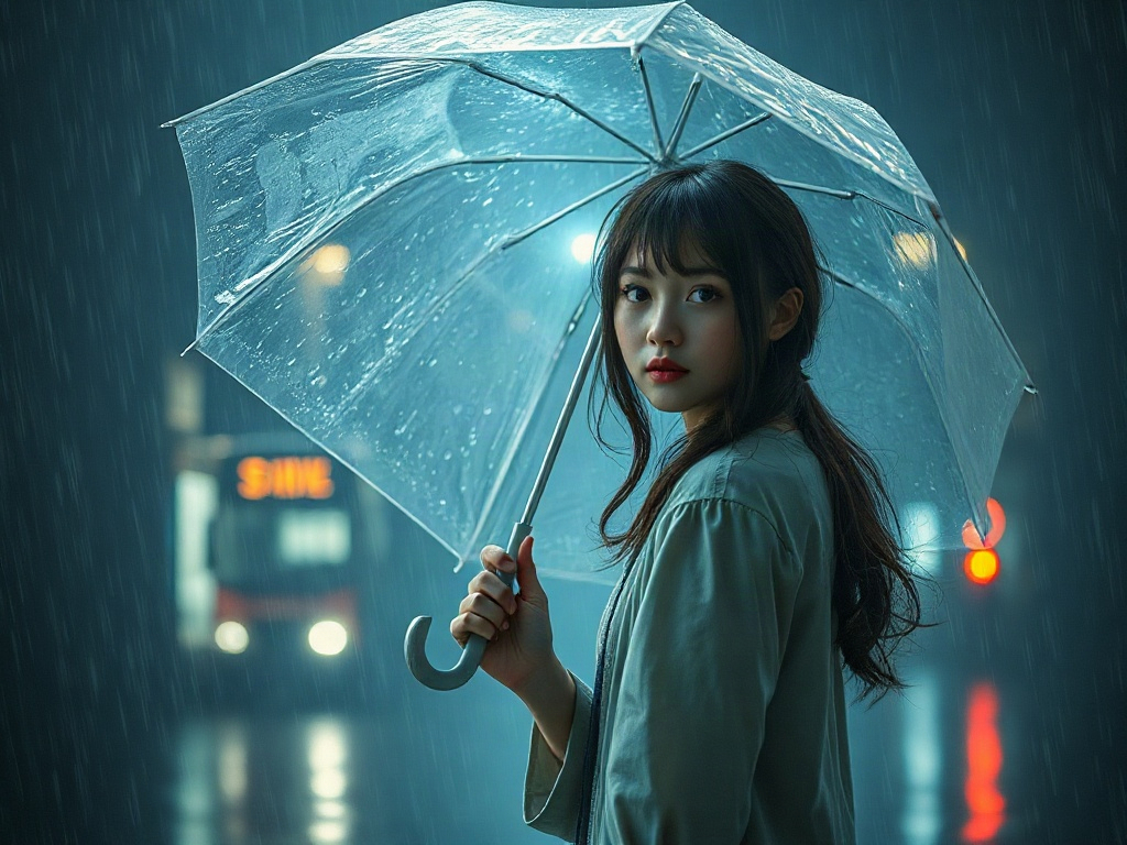 AI 雨天少女提示詞：一段生出理想的雨天少女角色