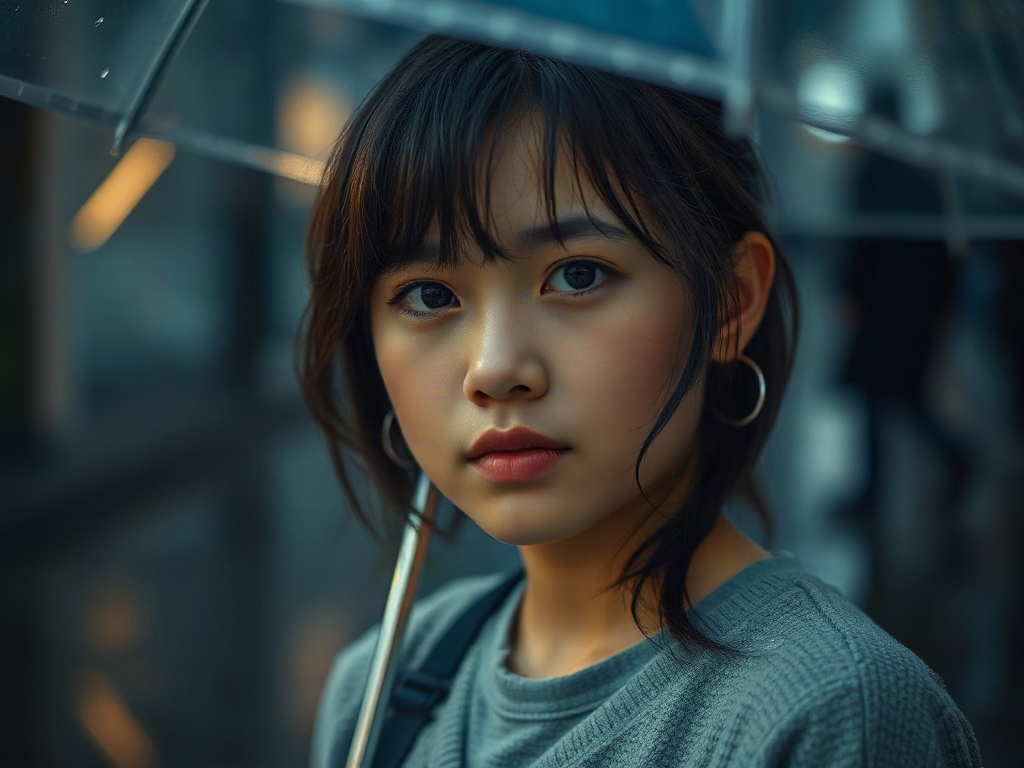 AI 雨天少女提示詞：一段生出理想的雨天少女角色