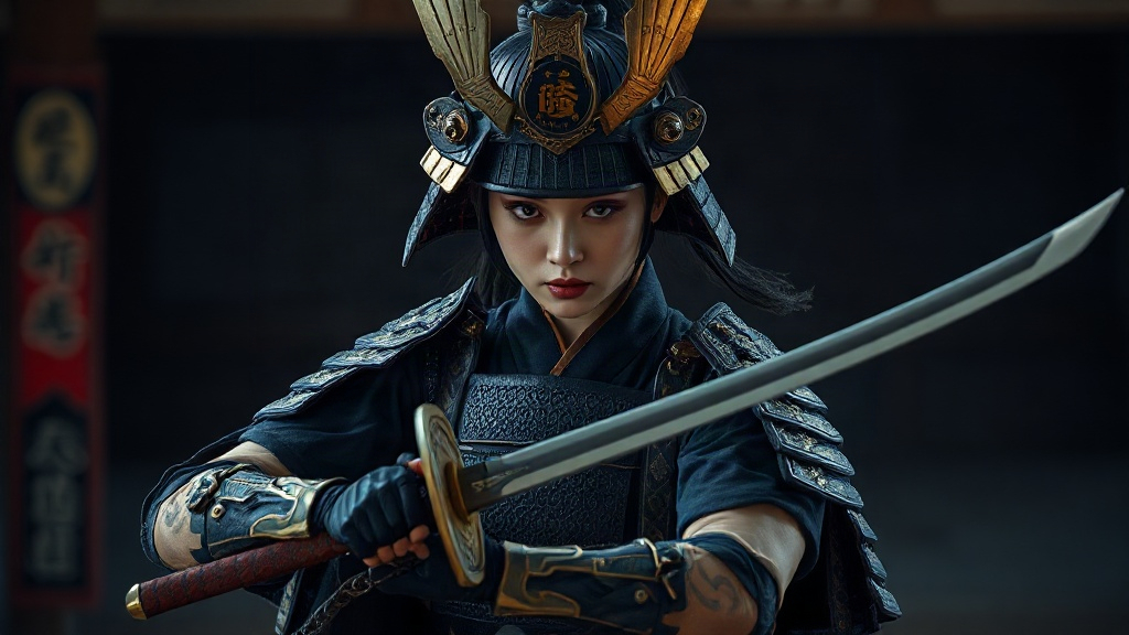 AI 女武士提示詞：一段生出理想的女武士角色