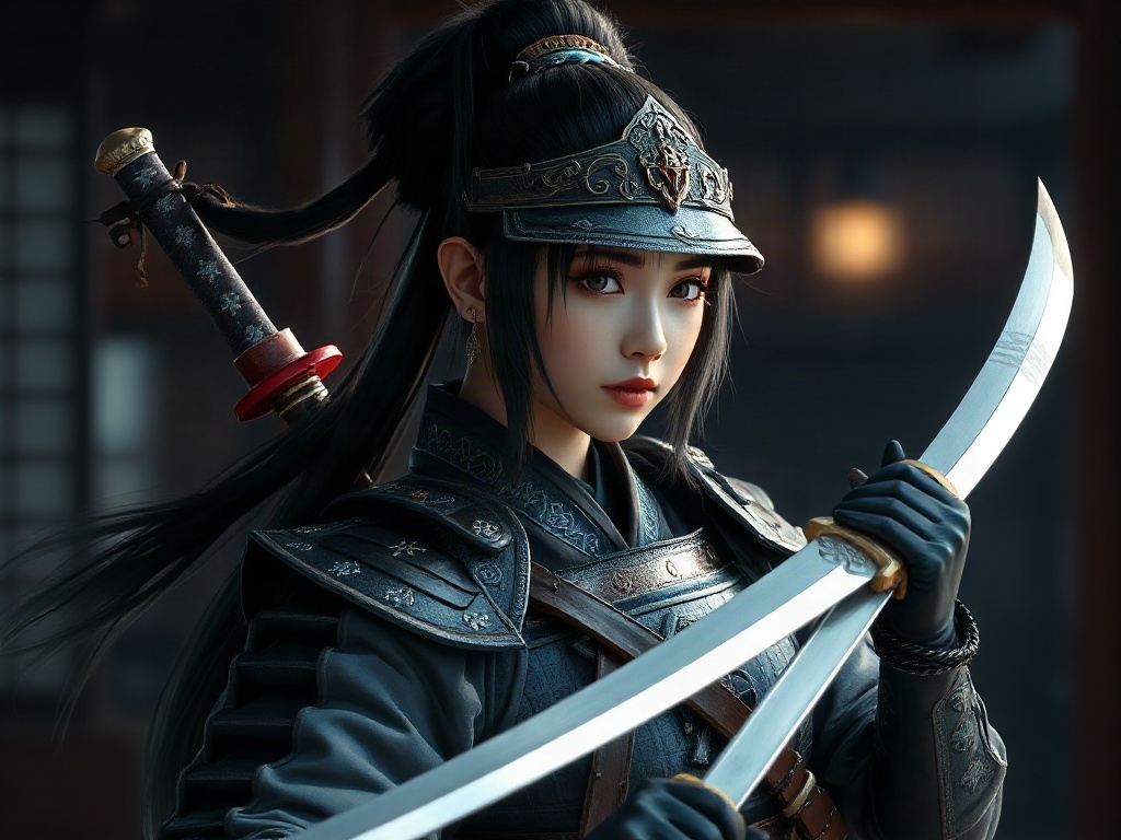 AI 女武士提示詞：一段生出理想的女武士角色