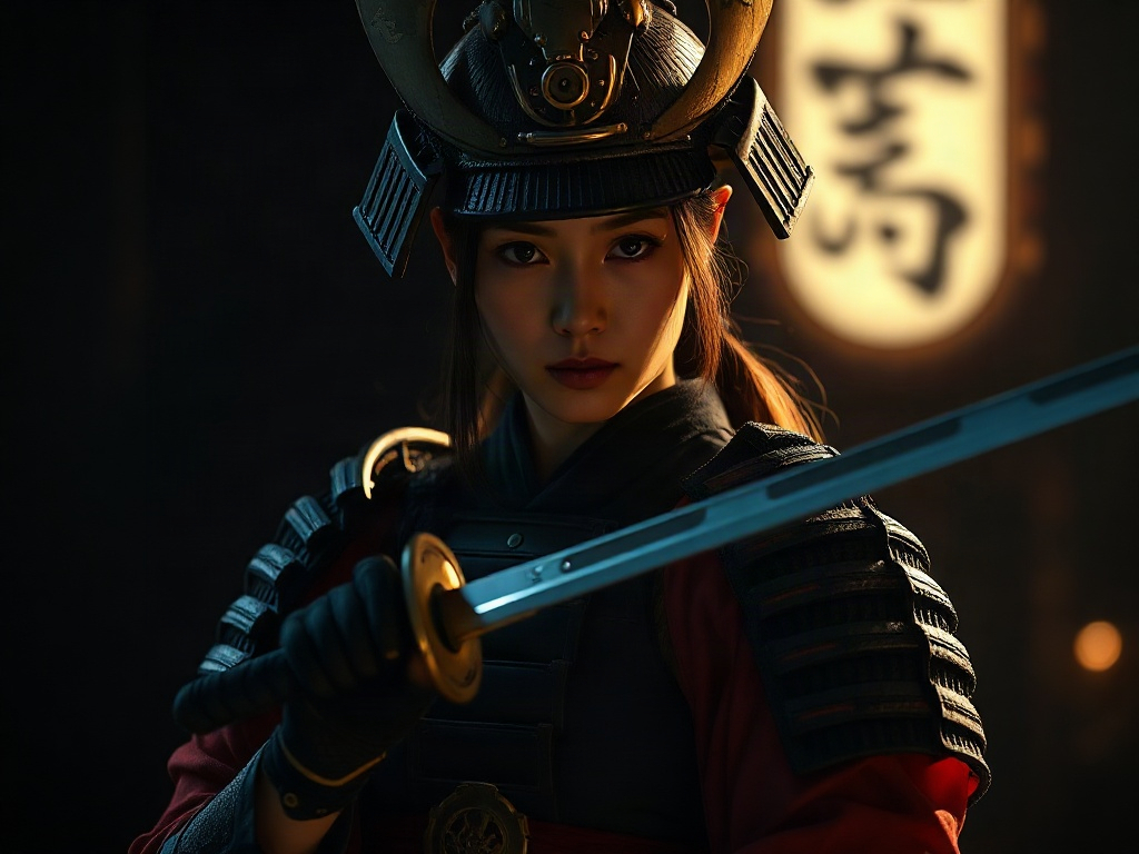 AI 女武士提示詞：一段生出理想的女武士角色