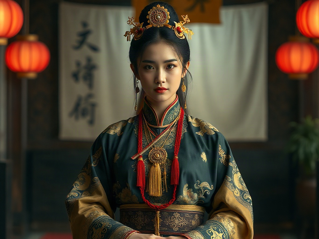 AI 唐朝貴妃提示詞：一段生出理想的唐朝貴妃角色