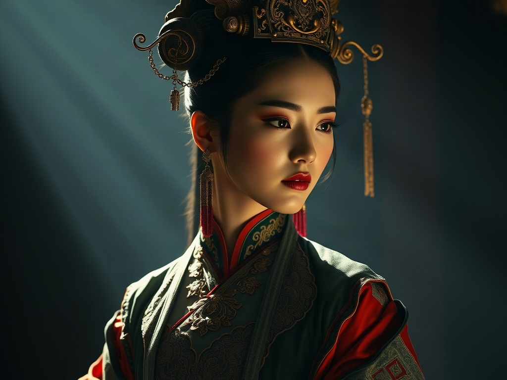 AI 唐朝貴妃提示詞：一段生出理想的唐朝貴妃角色