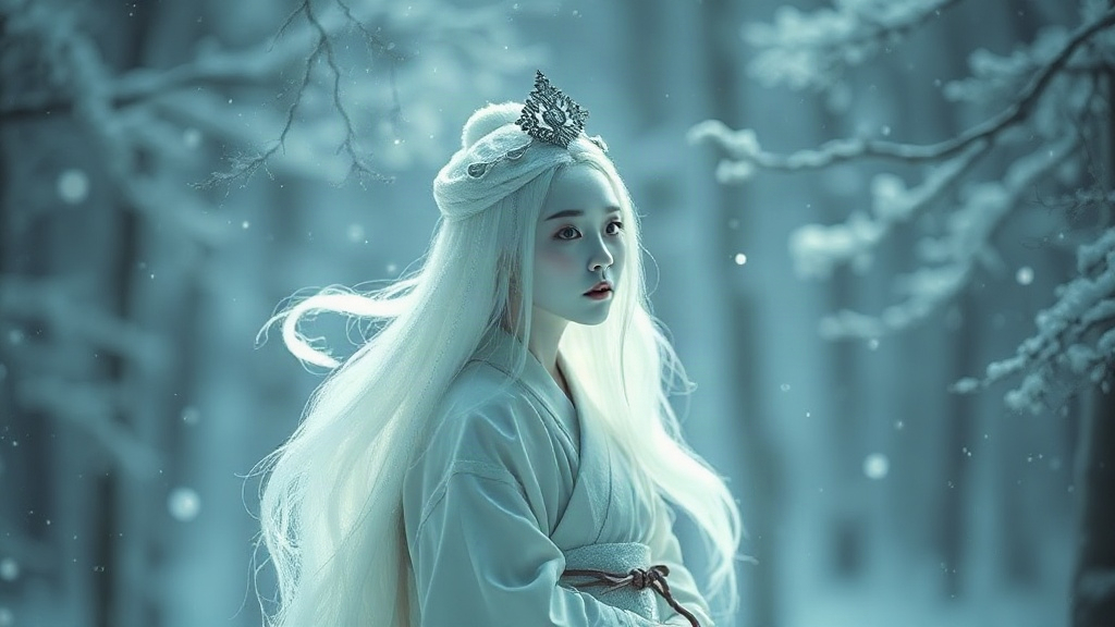 AI 雪女提示詞：一段生出理想的雪女角色