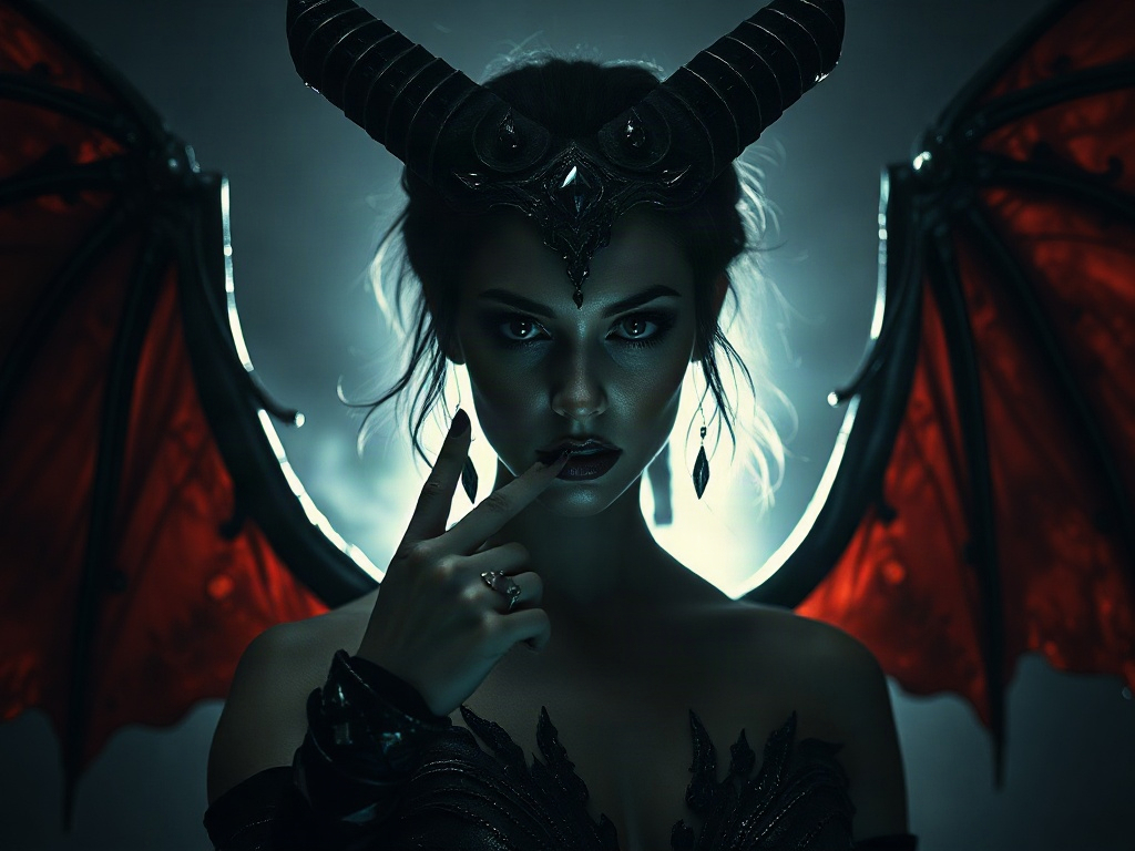 AI 女魔王提示詞範例：一鍵生成女魔王角色（附效果圖）