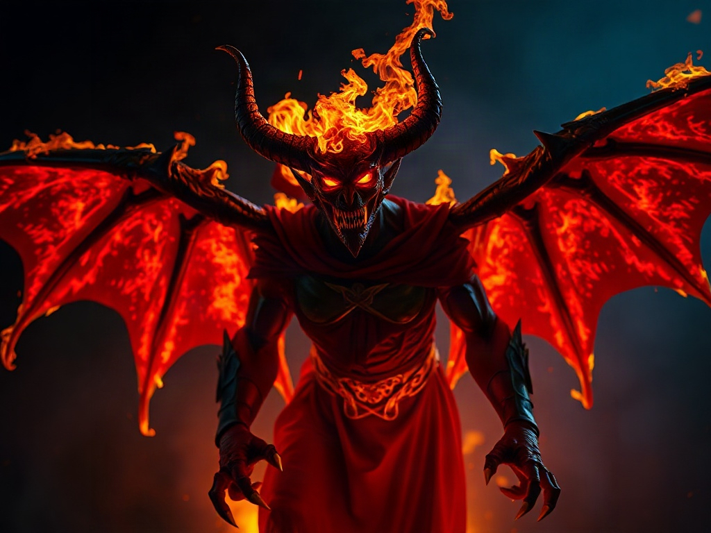 AI 炎魔提示詞範例：一鍵生成炎魔角色（附效果圖）