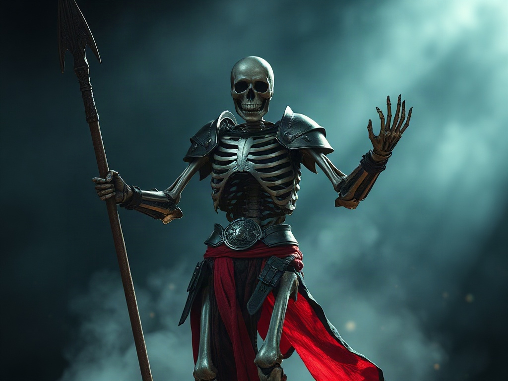 AI 骷髏戰士提示詞範例:一鍵生成骷髏戰士角色(附效果圖)
