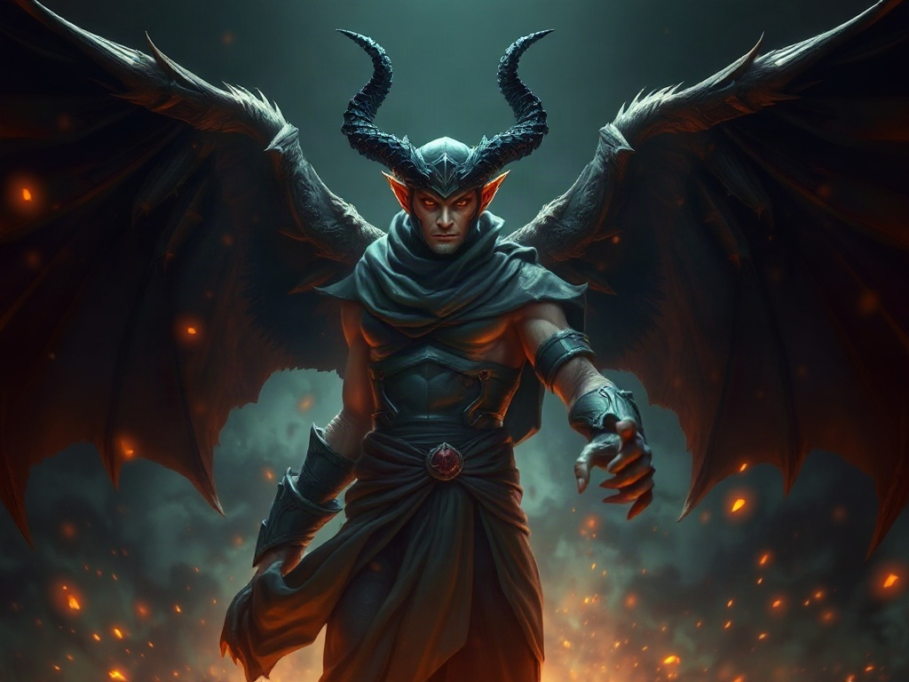 AI 惡魔族提示詞範例：一鍵生成惡魔族角色（附效果圖）