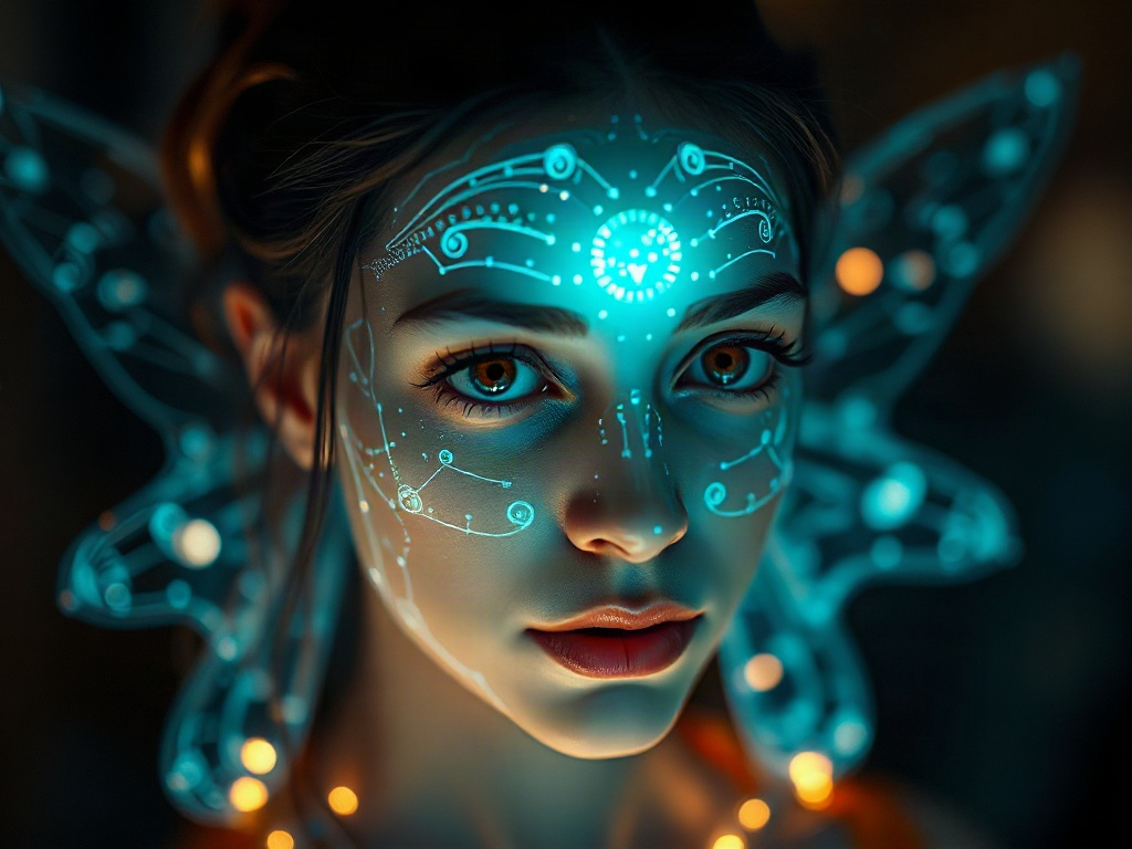 AI 電子妖精提示詞範例：一鍵生成電子妖精角色（附效果圖）
