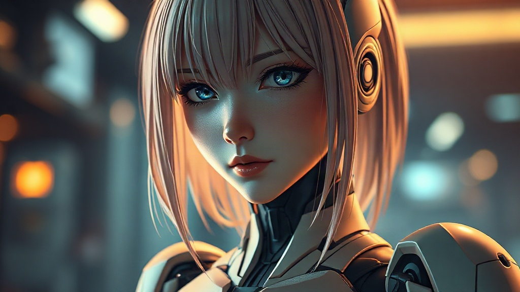 AI 人型機器人少女提示詞範例：一鍵生成人型機器人少女角色（附效果圖）