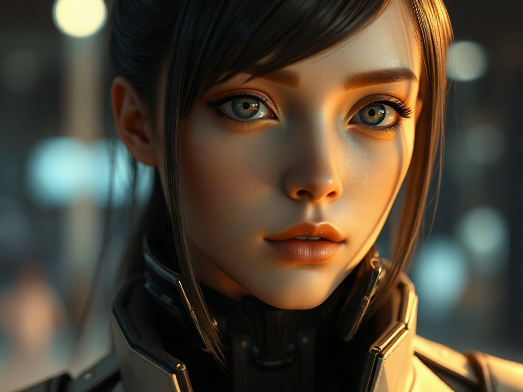 AI 人型機器人少女提示詞範例：一鍵生成人型機器人少女角色（附效果圖）