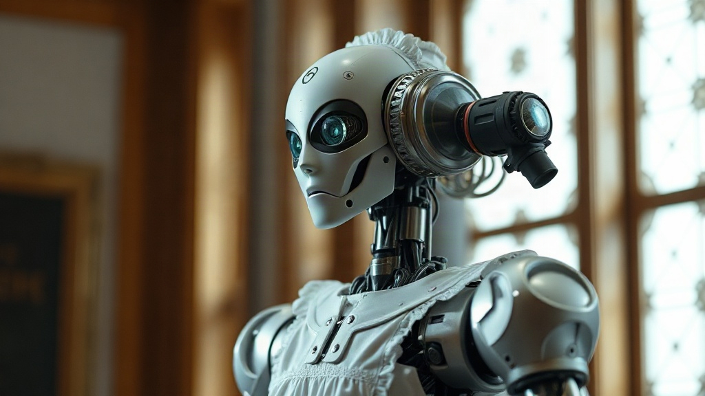 AI 女僕機器人提示詞範例：一鍵生成女僕機器人角色（附效果圖）