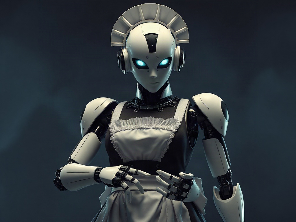 AI 女僕機器人提示詞範例：一鍵生成女僕機器人角色（附效果圖）