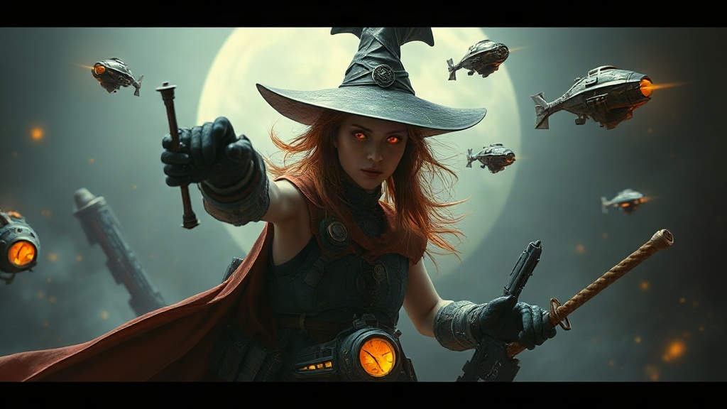 AI 機械魔女提示詞範例:一鍵生成機械魔女角色(附效果圖)