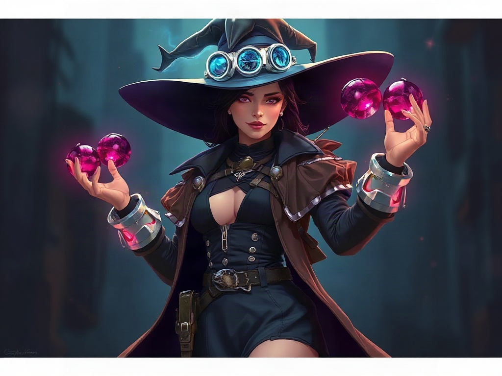 AI 機械魔女提示詞範例:一鍵生成機械魔女角色(附效果圖)