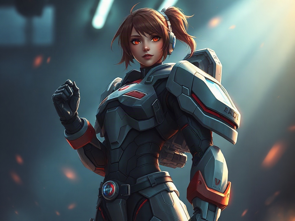 AI 機甲少女提示詞範例：一鍵生成機甲少女角色（附效果圖）