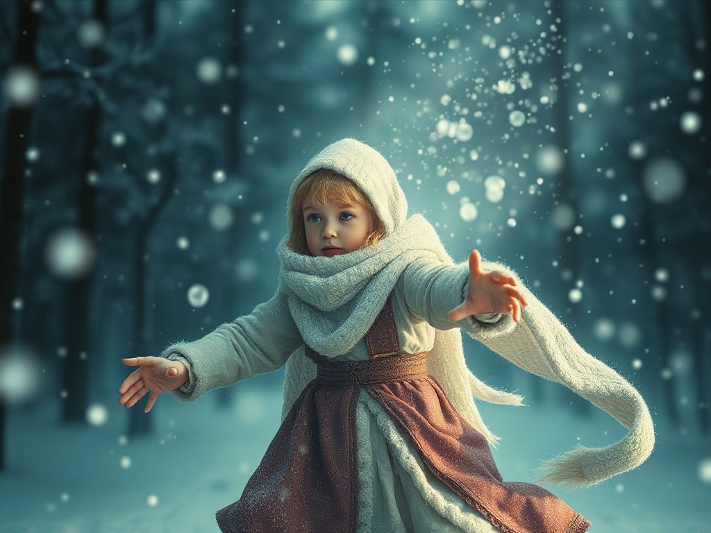 AI 雪童子提示詞範例：一鍵生成雪童子角色（附效果圖）