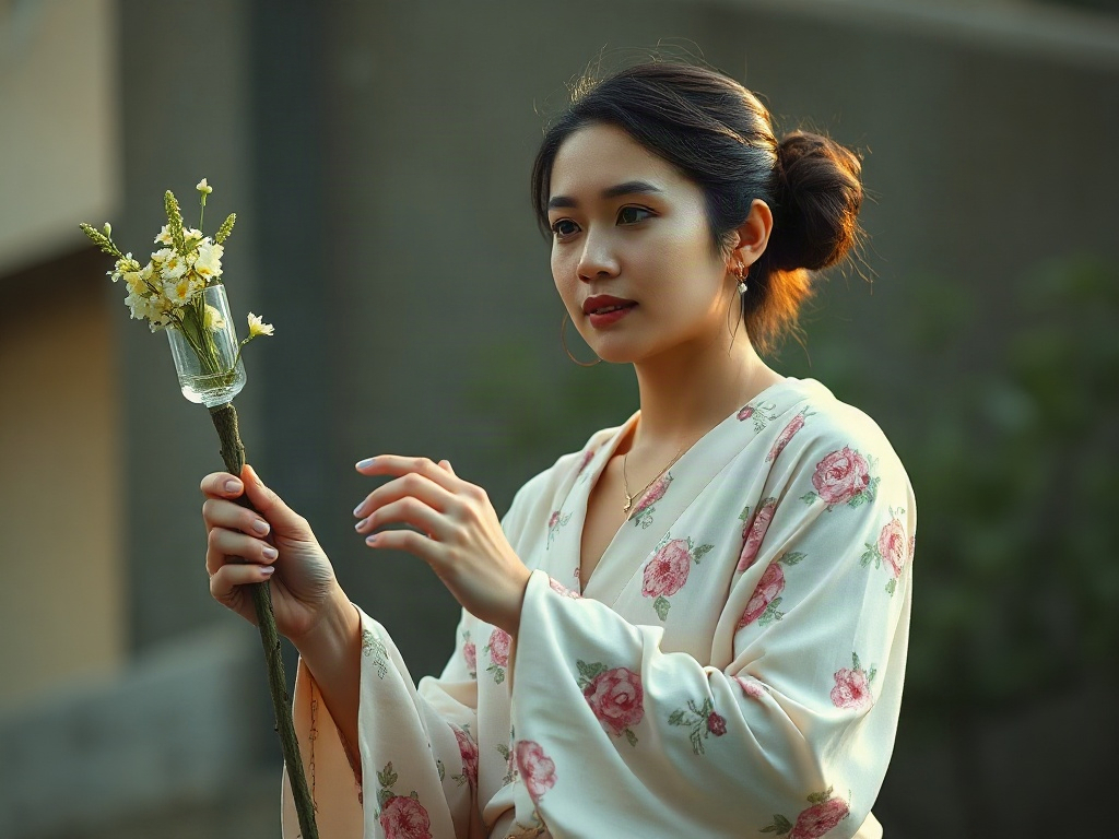 AI 花癒使者提示詞範例：一鍵生成花癒使者角色（附效果圖）