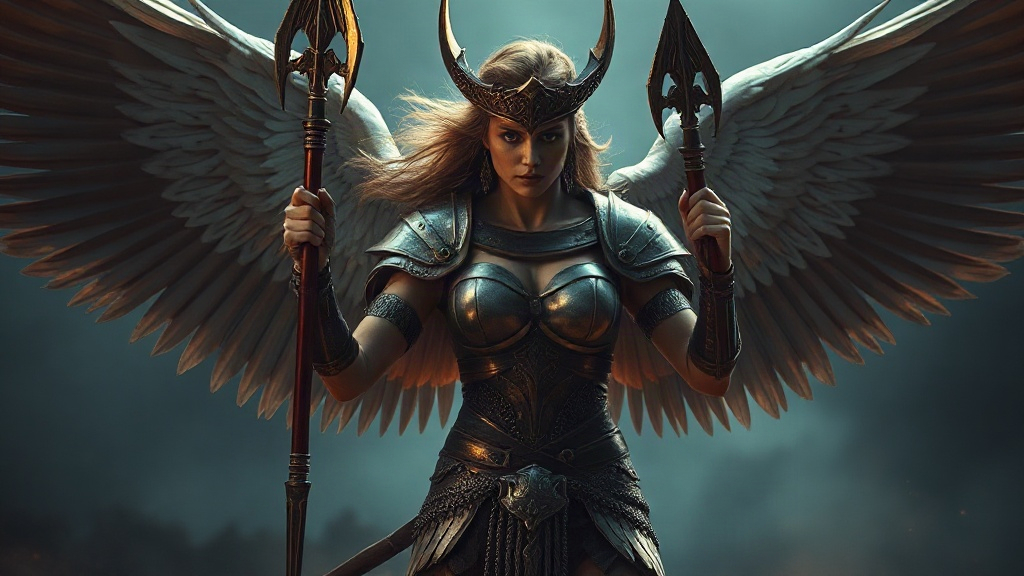 AI 女武神提示詞範例：一鍵生成女武神角色（附效果圖）