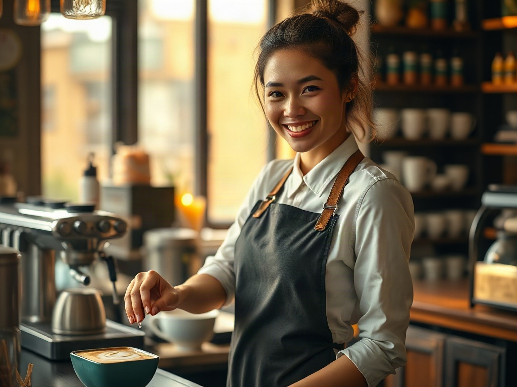 AI 咖啡師提示詞：文青咖啡廳店員的質感配方