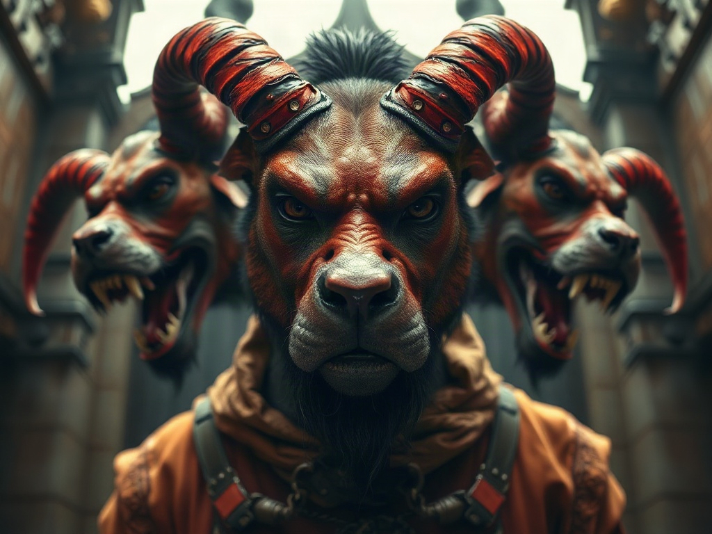 AI 地獄三頭犬提示詞範例：一鍵生成地獄三頭犬角色（附效果圖）