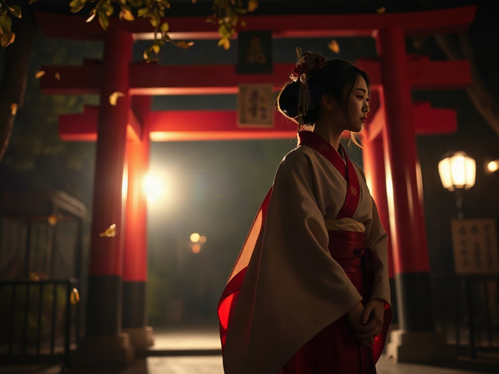AI 巫女提示詞：神社紅白巫女的清麗配方