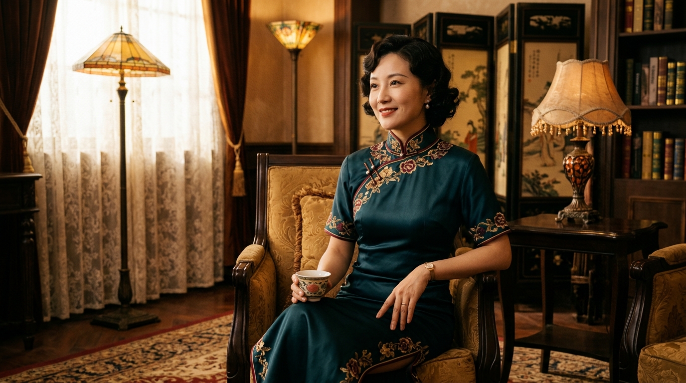 AI 旗袍提示詞：復古東方美人的典雅配方
