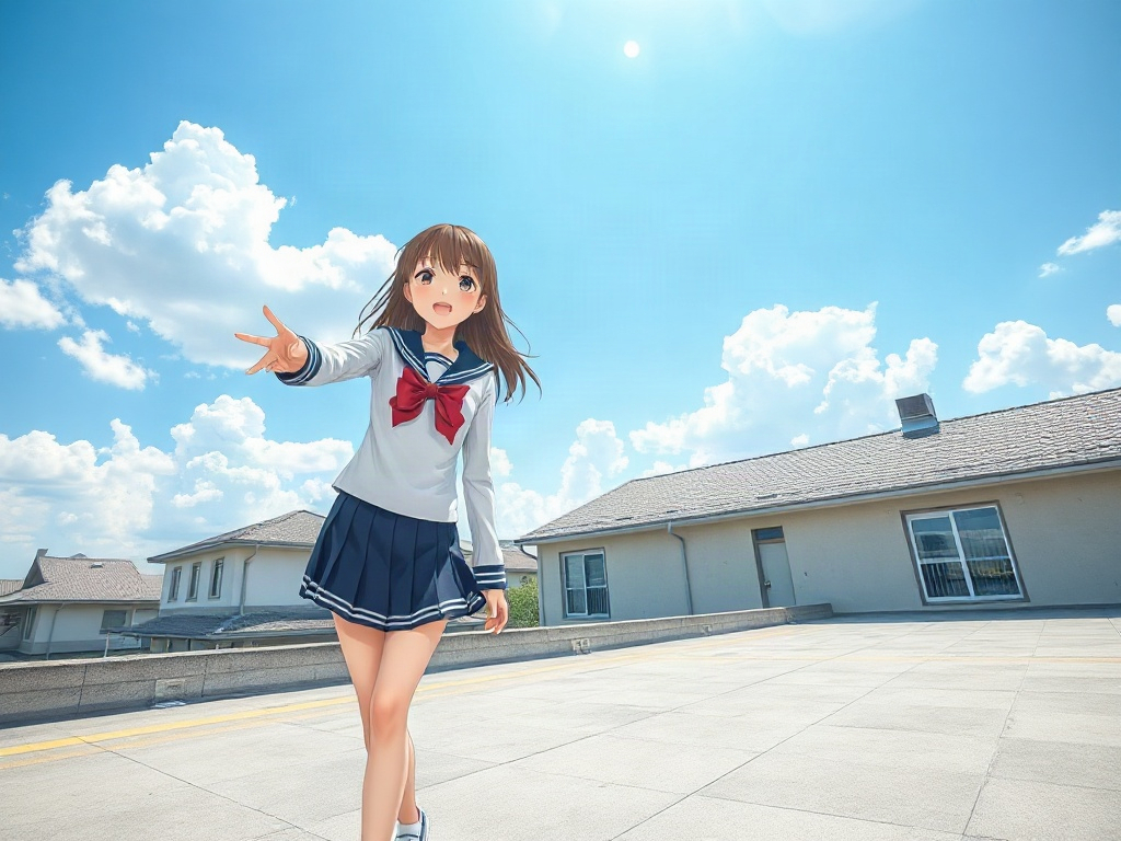 AI 校園制服少女提示詞：日系青春感一次到位