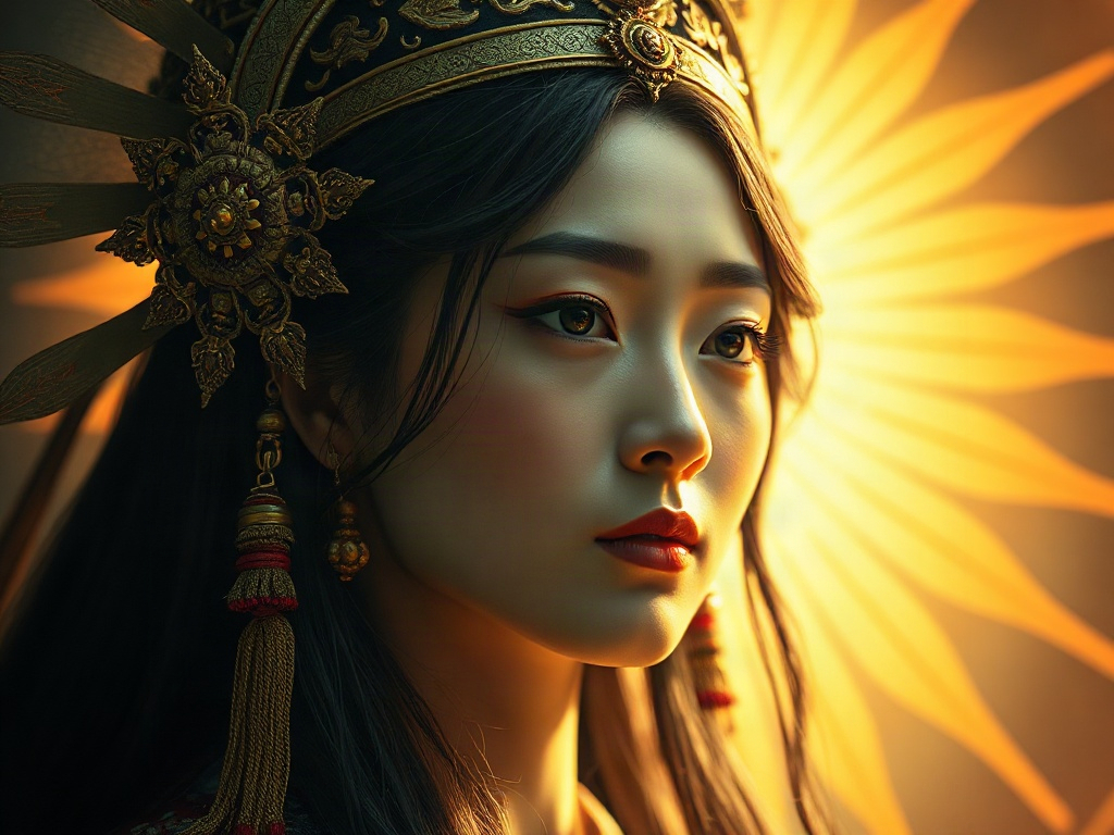 AI 天照大神提示詞範例：一鍵生成天照大神角色（附效果圖）