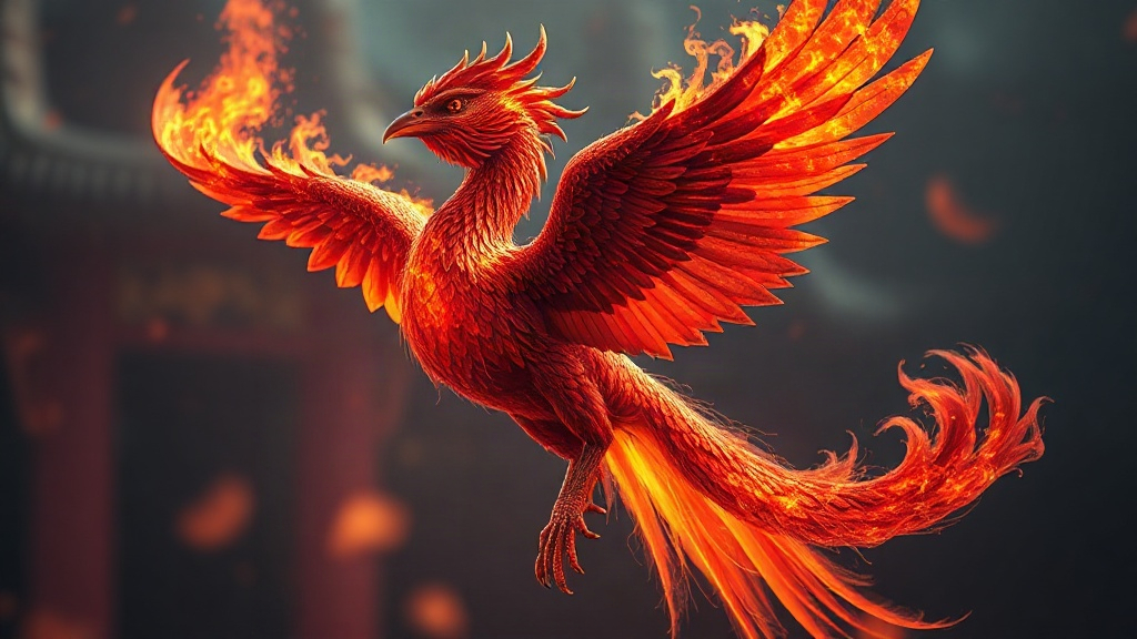 AI 鳳凰提示詞範例：一鍵生成鳳凰角色（附效果圖）