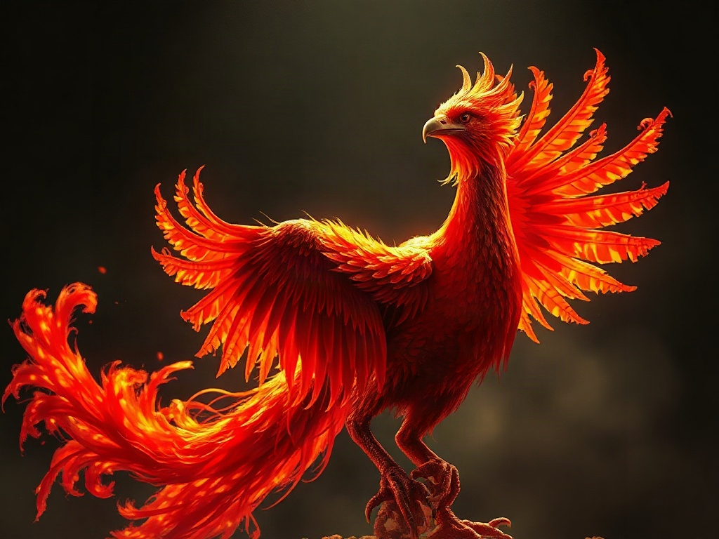 AI 鳳凰提示詞範例：一鍵生成鳳凰角色（附效果圖）