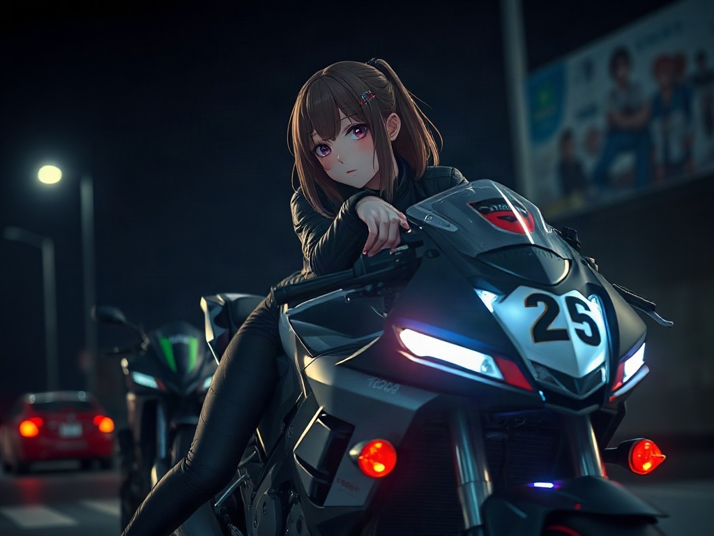 AI 飆車女孩提示詞範例：一鍵生成飆車女孩角色（附效果圖）