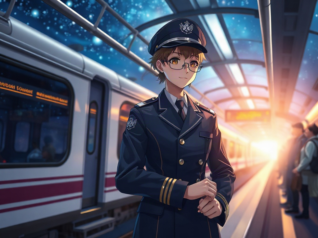 AI 銀河列車長提示詞範例：一鍵生成銀河列車長角色（附效果圖）