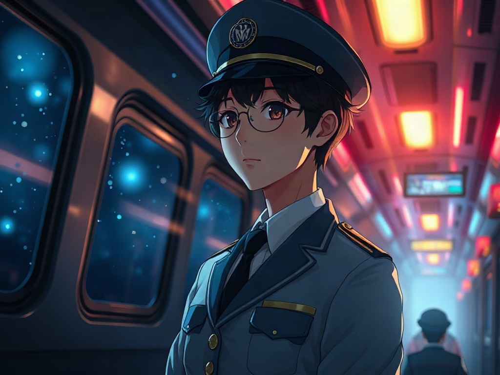 AI 銀河列車長提示詞範例：一鍵生成銀河列車長角色（附效果圖）