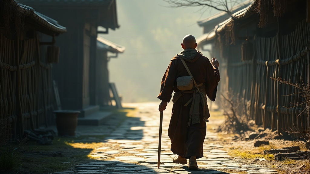 AI 雲遊僧侶提示詞範例：一鍵生成雲遊僧侶角色（附效果圖）