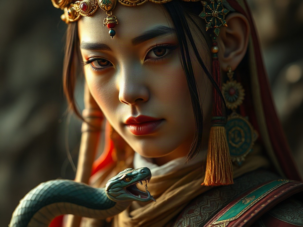 AI 女媧提示詞範例：一鍵生成女媧角色（附效果圖）