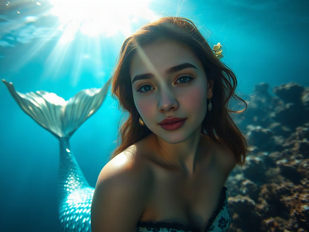 AI 美人魚提示詞：夢幻海洋的唯美人魚
