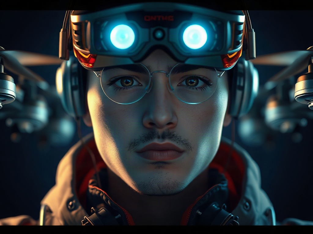 AI 無人機競速手提示詞範例：一鍵生成無人機競速手角色（附效果圖）