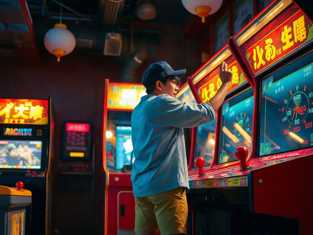 AI 遊戲機台高手提示詞範例：一鍵生成遊戲機台高手角色（附效果圖）