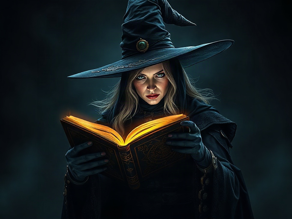 AI 黑魔女提示詞：一段生出理想的黑魔女角色