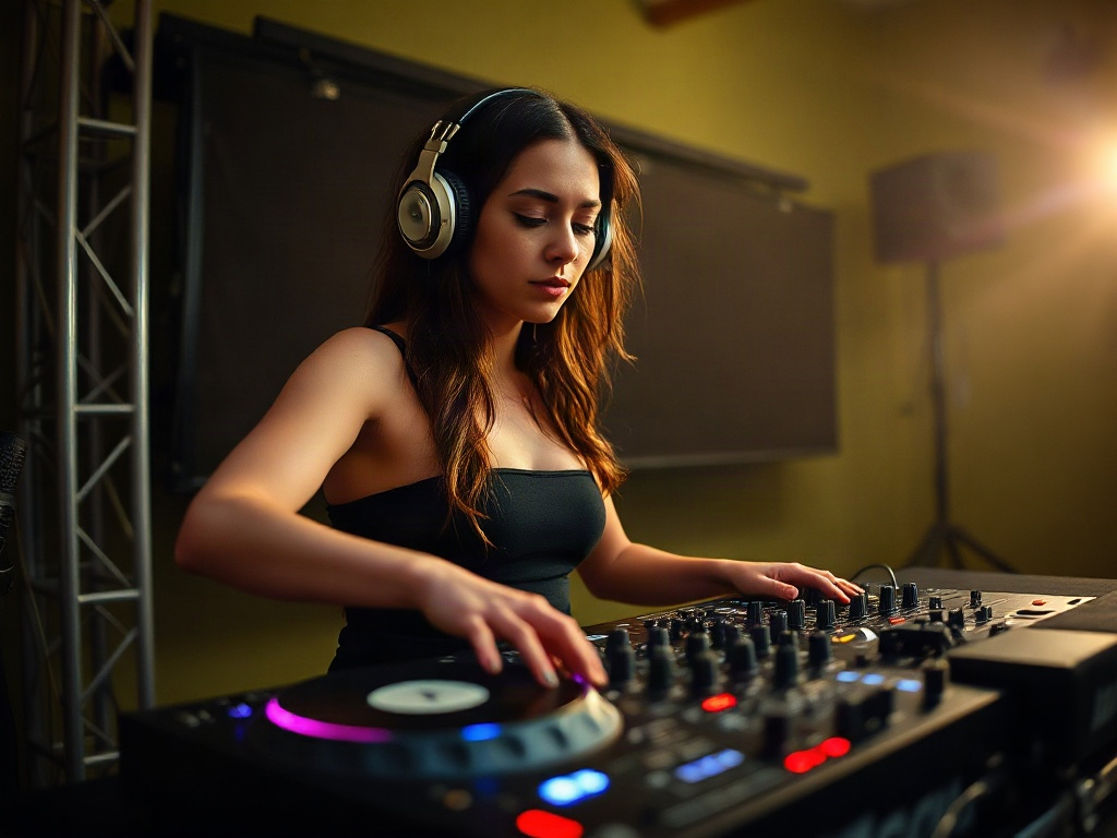 AI 女 DJ提示詞：一段生出理想的女 DJ角色