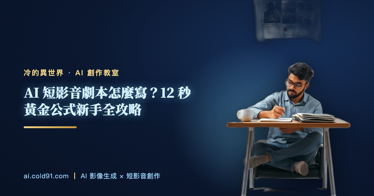 AI 短影音劇本怎麼寫？12 秒黃金公式新手全攻略