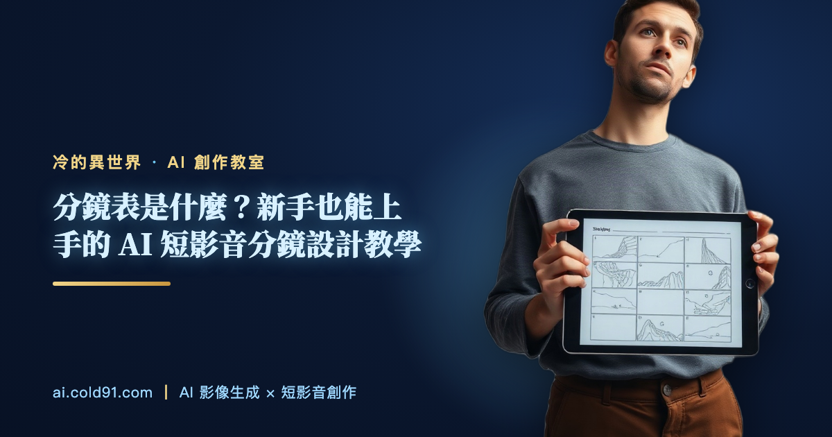 分鏡表是什麼？新手也能上手的 AI 短影音分鏡設計教學