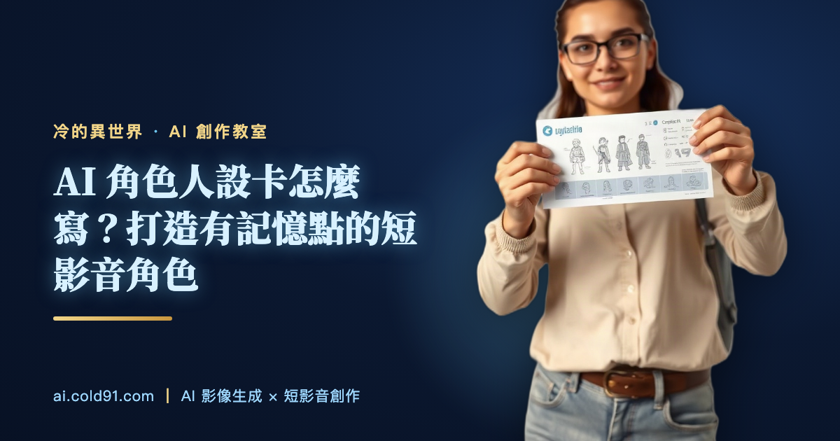 AI 角色人設卡怎麼寫？打造有記憶點的短影音角色
